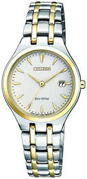 Citizen Elegance Vit/Gulguldtonat stål Ø27.6 mm EW2484-82B