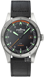 Fortis Flieger Svart/Läder Ø41 mm F4220009