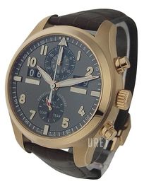 IWC Pilots Spitfire Perpetual Calendar Grå/Läder Ø46 mm IW379103