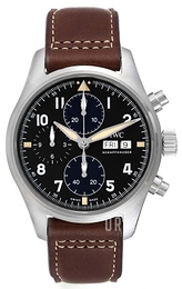 IWC Pilots Spitfire Svart/Läder Ø41 mm IW387903