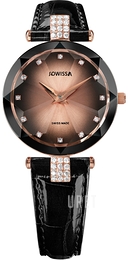 Jowissa Facet Svart/Läder Ø29 mm J5.651.M