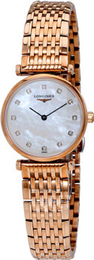 Longines La Grande Classique De Longines Vit/Roséguldstonat stål Ø24 mm L4.209.1.97.8