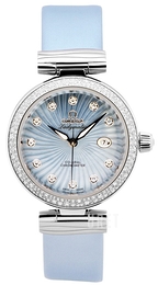 Omega De Ville Ladymatic Co-Axial 34mm Blå/Läder Ø34 mm 425.37.34.20.57.002