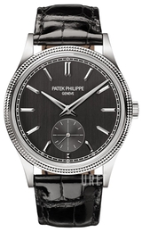 Patek Philippe Calatrava Grå/Läder Ø39 mm 6119G/001