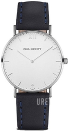 Paul Hewitt Sailor Line Silverfärgad/Läder Ø36 mm PH-6455224K