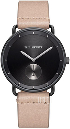 Paul Hewitt Breakwater Svart/Läder Ø42 mm PH-BW-BGM-BS-56M