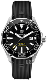 TAG Heuer Aquaracer Svart/Gummi Ø43 mm WAY201A.FT6142