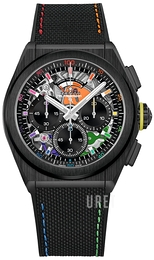 Zenith Defy El Primero 21 Chroma II Svart/Gummi Ø44 mm 49.9013.9004-21.R952